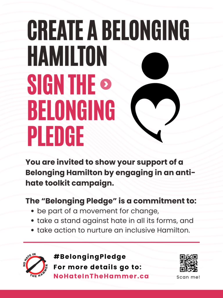 Image of a belonging pledge poster